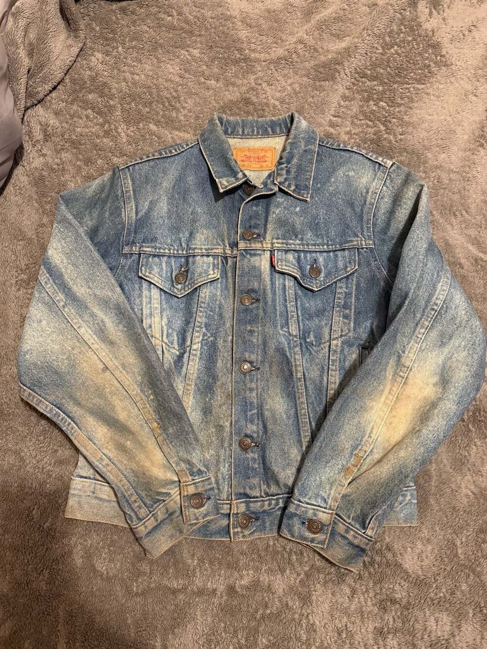 Vintage Levi's 70506-0216 Hand Painted Good Life Denim Trucker Jacket Size 18